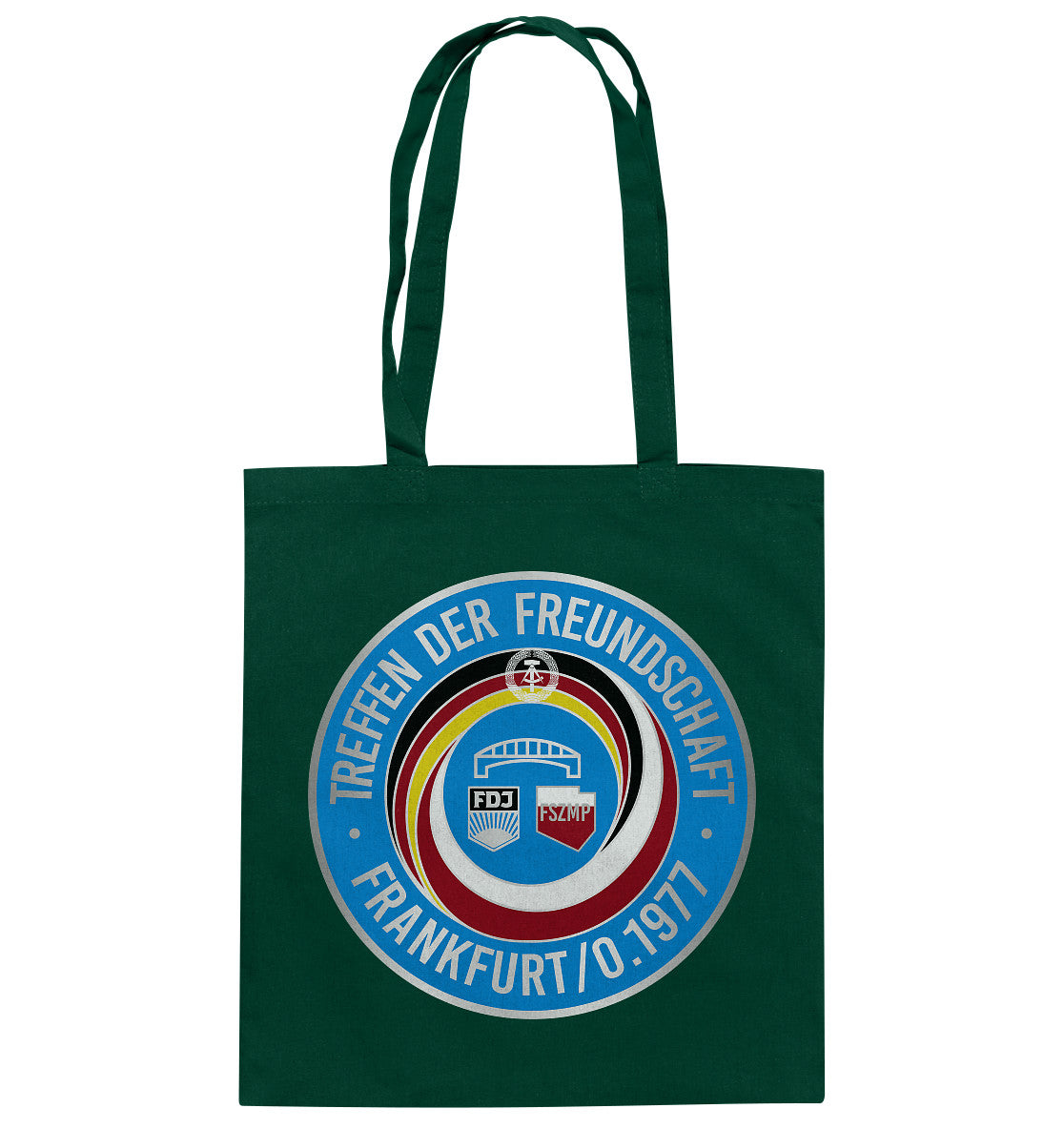 DDR Ostalgie Baumwolltasche • TREFFEN DER FREUNDSCHAFT -  JUGEND DER DDR & VR POLEN 1977