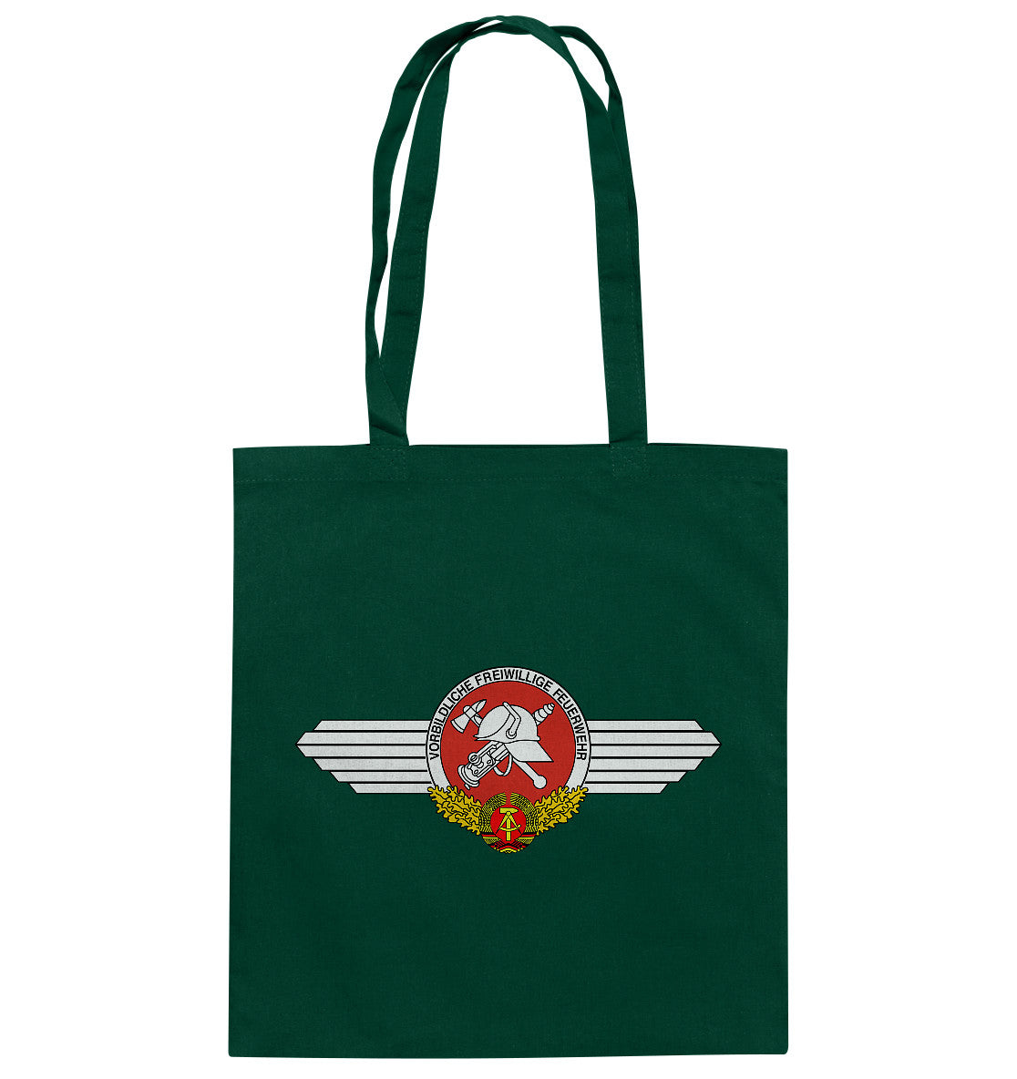 DDR Ostalgie Baumwolltasche • VORBILDLICHE FREIWILLIGE FEUERWEHR DER DDR
