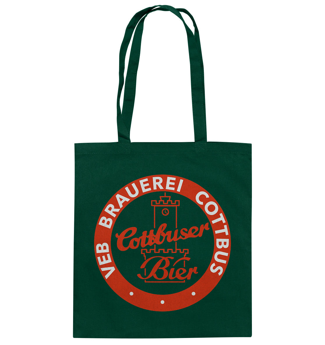 DDR Ostalgie Baumwolltasche • VEB BRAUEREI COTTBUS