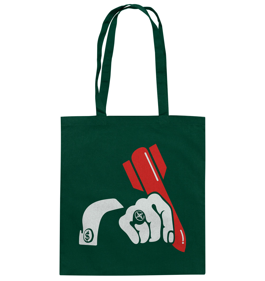 DDR Ostalgie Baumwolltasche • ANTI-NATO, ANTI-PERSHING FRIEDENSPLAKAT