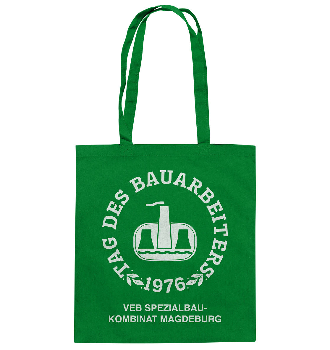 DDR Ostalgie Baumwolltasche • VEB SPEZIALBAUKOMBINAT MAGDEBURG