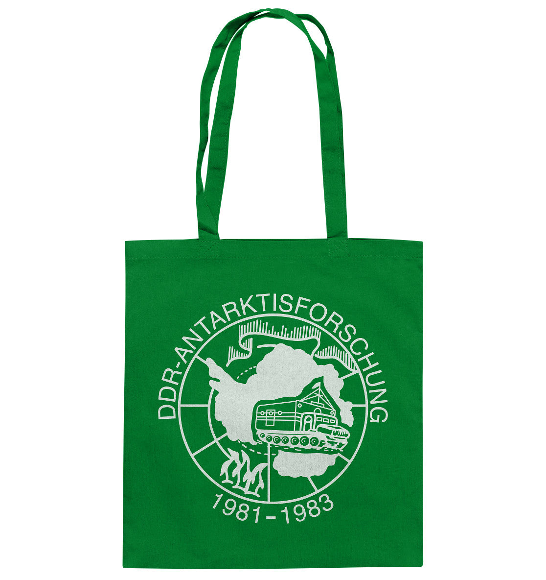 DDR Ostalgie Baumwolltasche • ANTARKTISFORSCHUNG DER DDR - 1981-1983