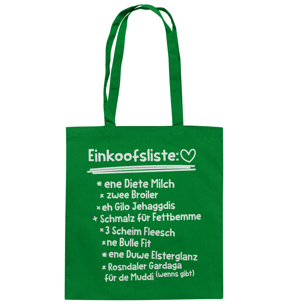 DDR Ostalgie Baumwolltasche • EINKOOFSLISTE