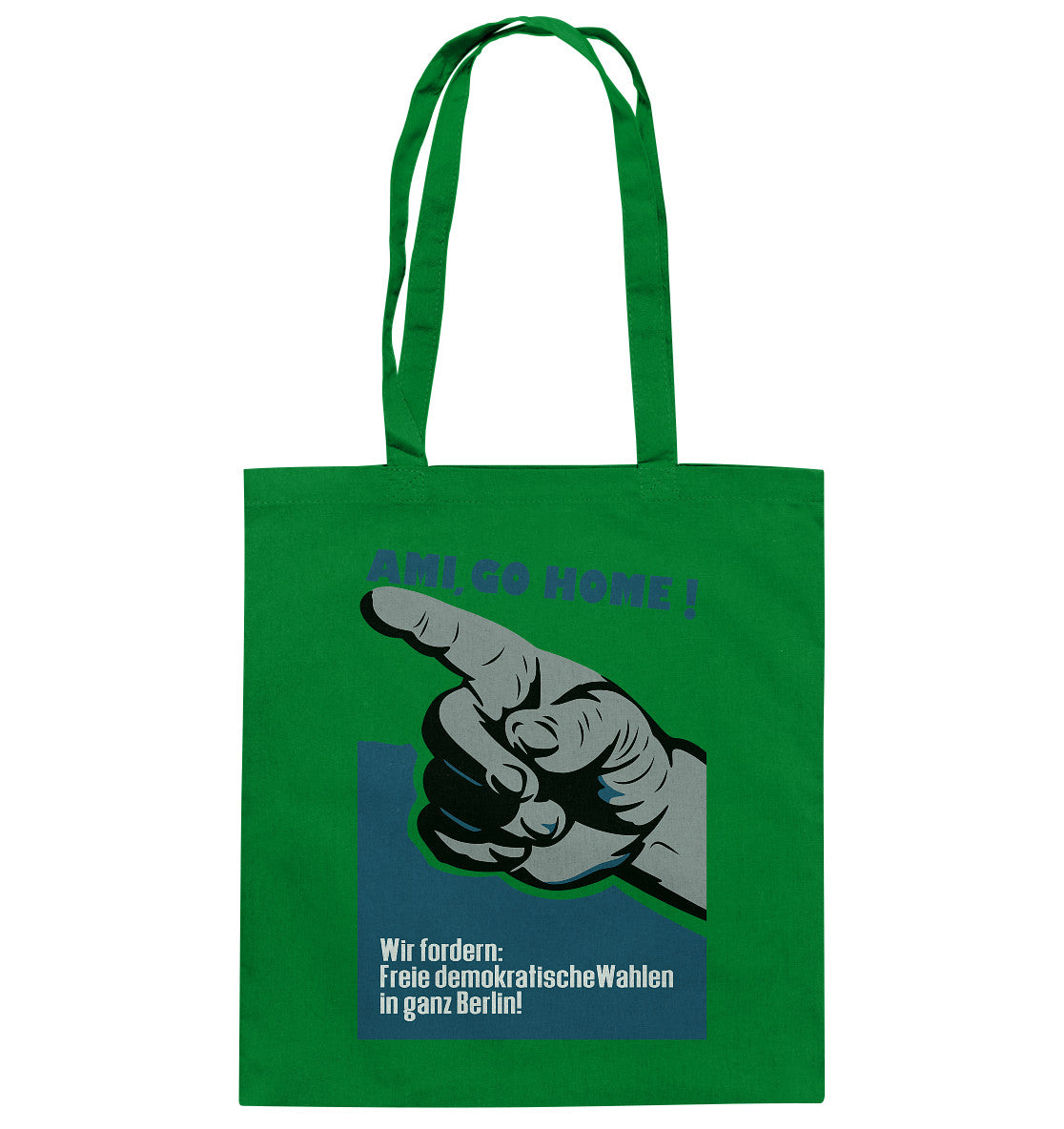 DDR Ostalgie Baumwolltasche • AMI GO HOME! ORIGINALPLAKAT 1950