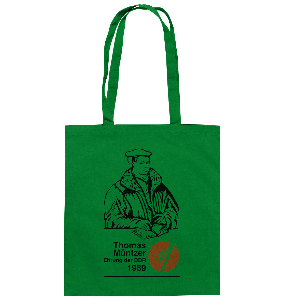 DDR Ostalgie Baumwolltasche • THOMAS MÜNTZER - EHRUNG DER DDR 1990