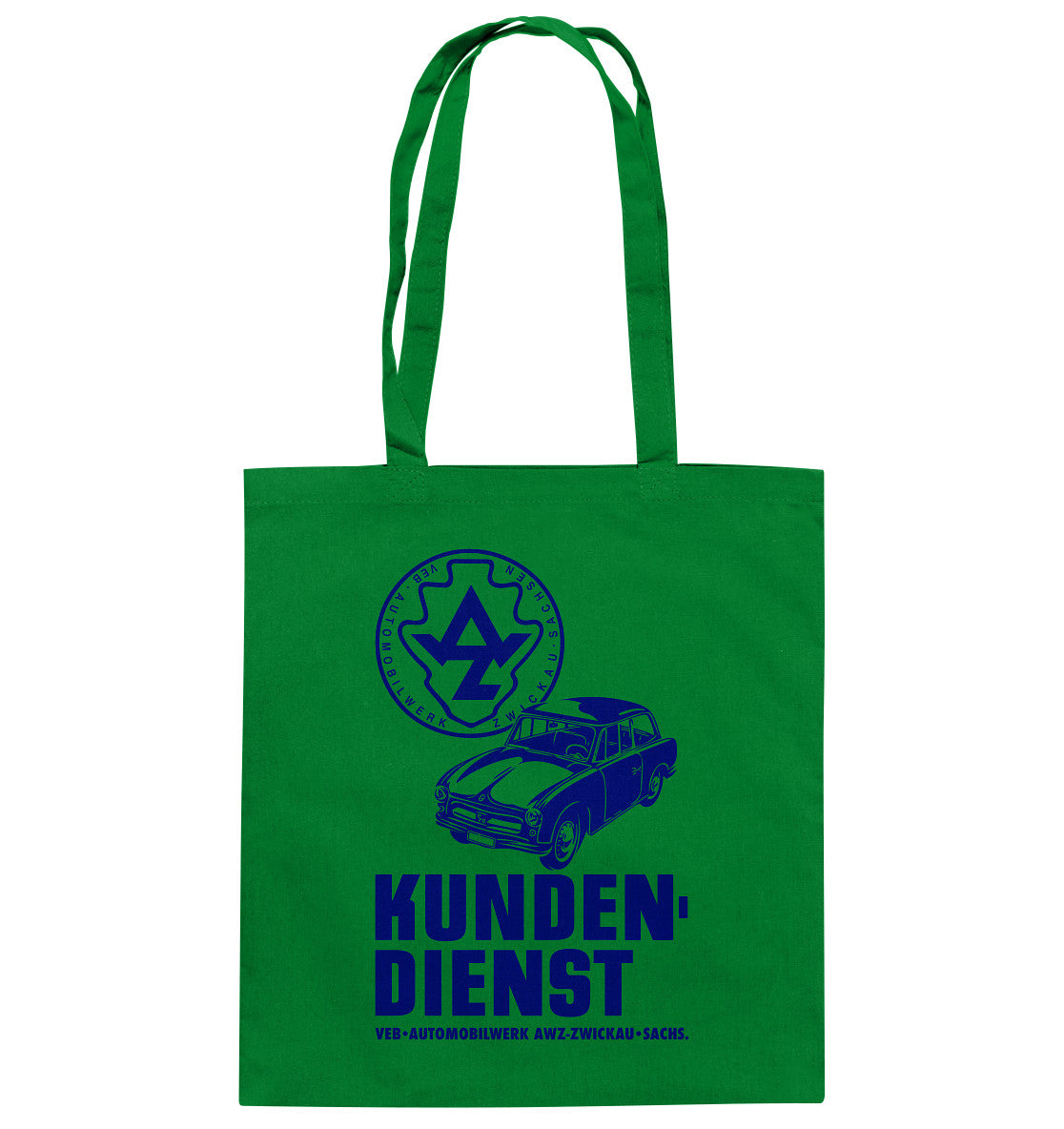 DDR Ostalgie Baumwolltasche • P70 KUNDENDIENST VEB AWZ ZWICKAU