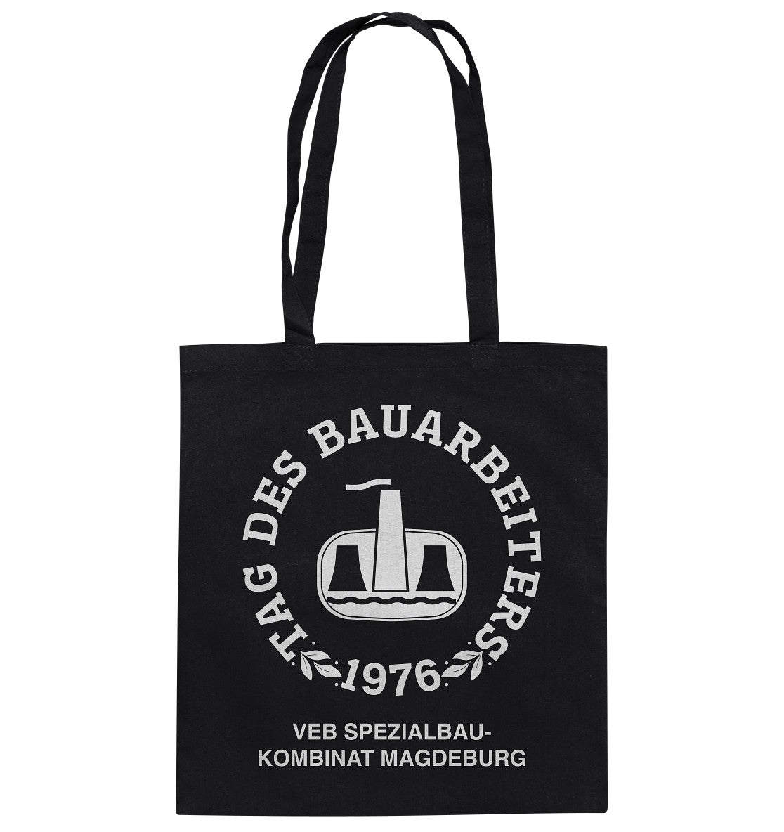 DDR Ostalgie Baumwolltasche • VEB SPEZIALBAUKOMBINAT MAGDEBURG
