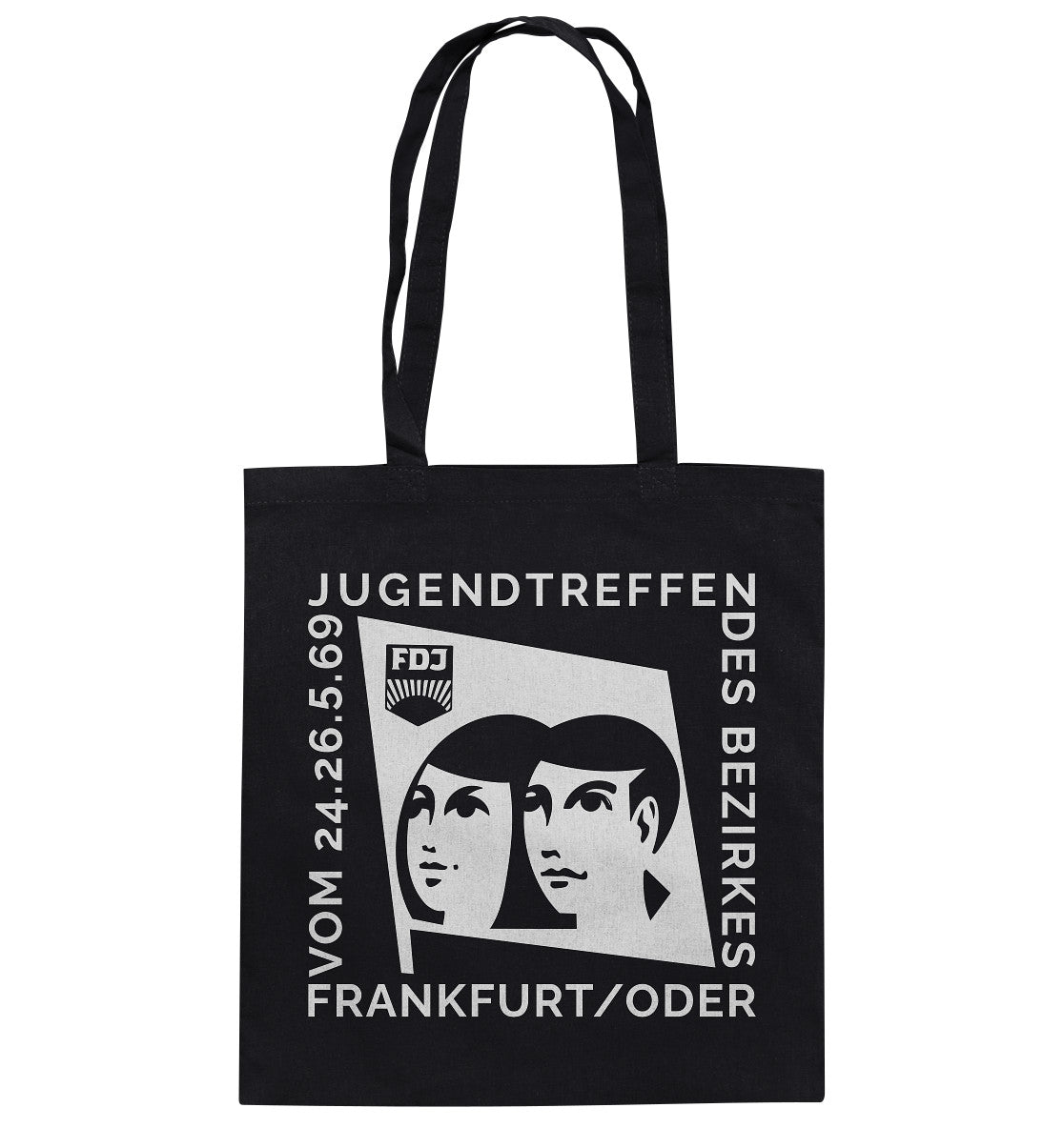 DDR Ostalgie Baumwolltasche • FDJ JUGENDTREFFEN FRANKFURT ODER - 1969