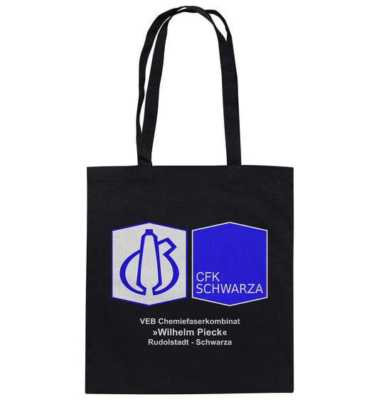 DDR Ostalgie Baumwolltasche • VEB CHEMIEFASERKOMBINAT RUDOLSTADT-SCHWARZA