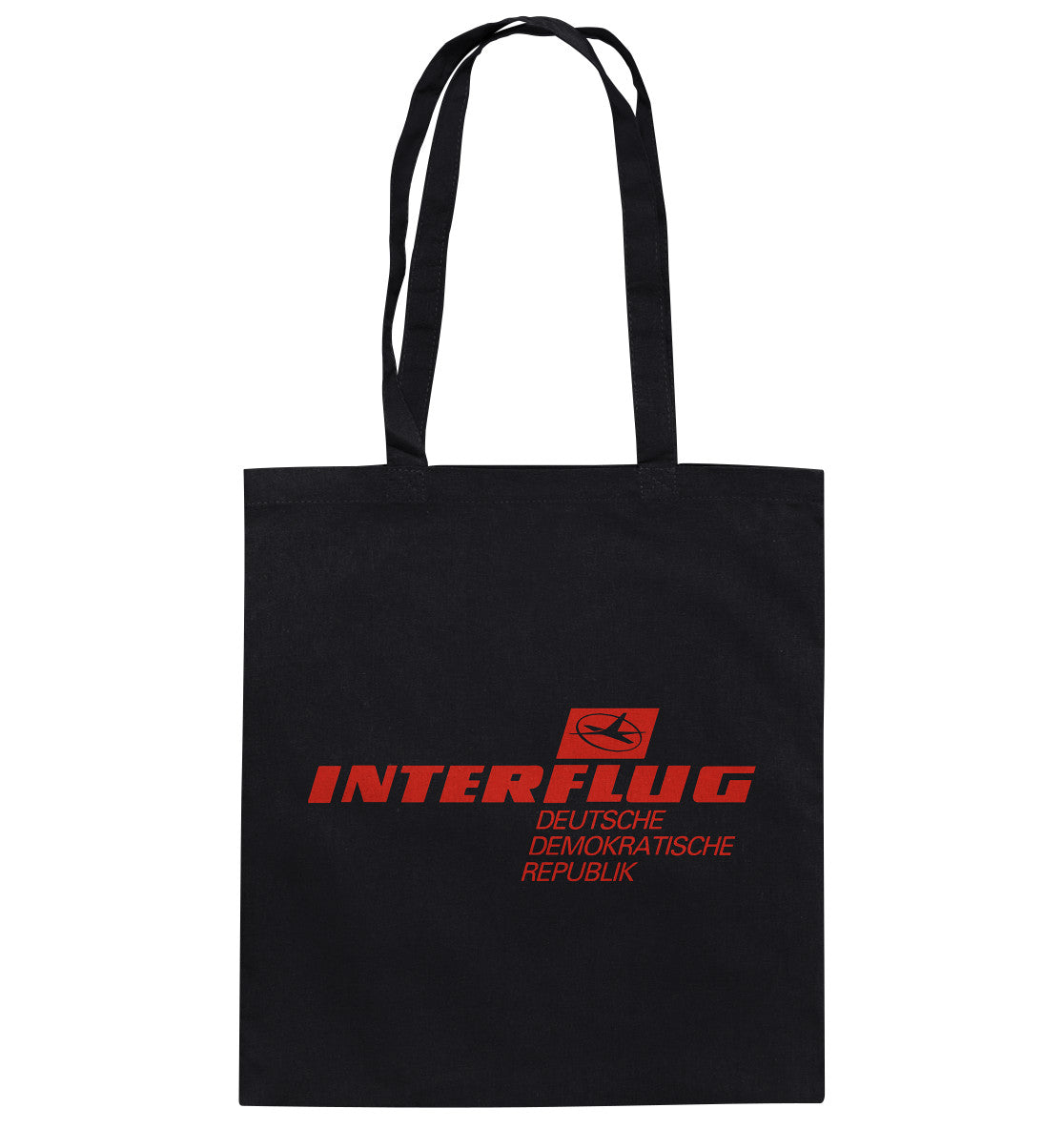 DDR Ostalgie Baumwolltasche •  INTERFLUG