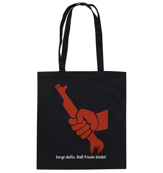 DDR Ostalgie Baumwolltasche • SORGT DAFÜR, DASS FRIEDE BLEIBT - DDR-PLAKAT 1982