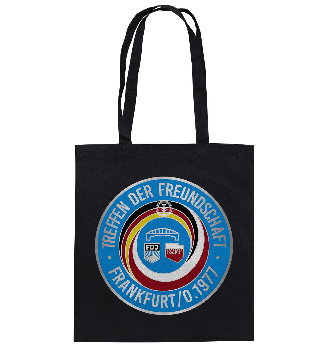 DDR Ostalgie Baumwolltasche • TREFFEN DER FREUNDSCHAFT -  JUGEND DER DDR & VR POLEN 1977