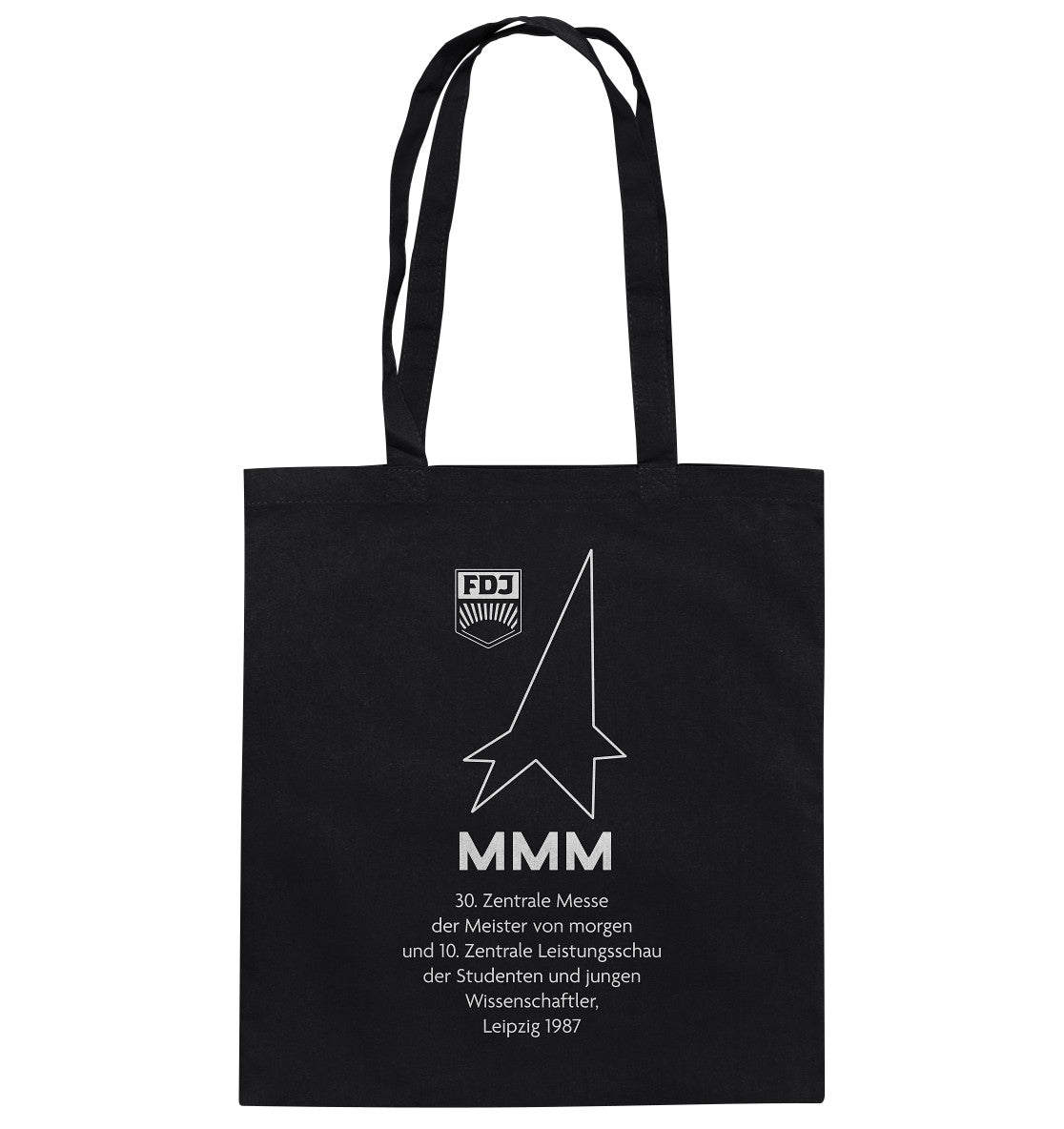 DDR Ostalgie Baumwolltasche • MESSE DER MEISTER VON MORGEN, LEIPZIG 1987