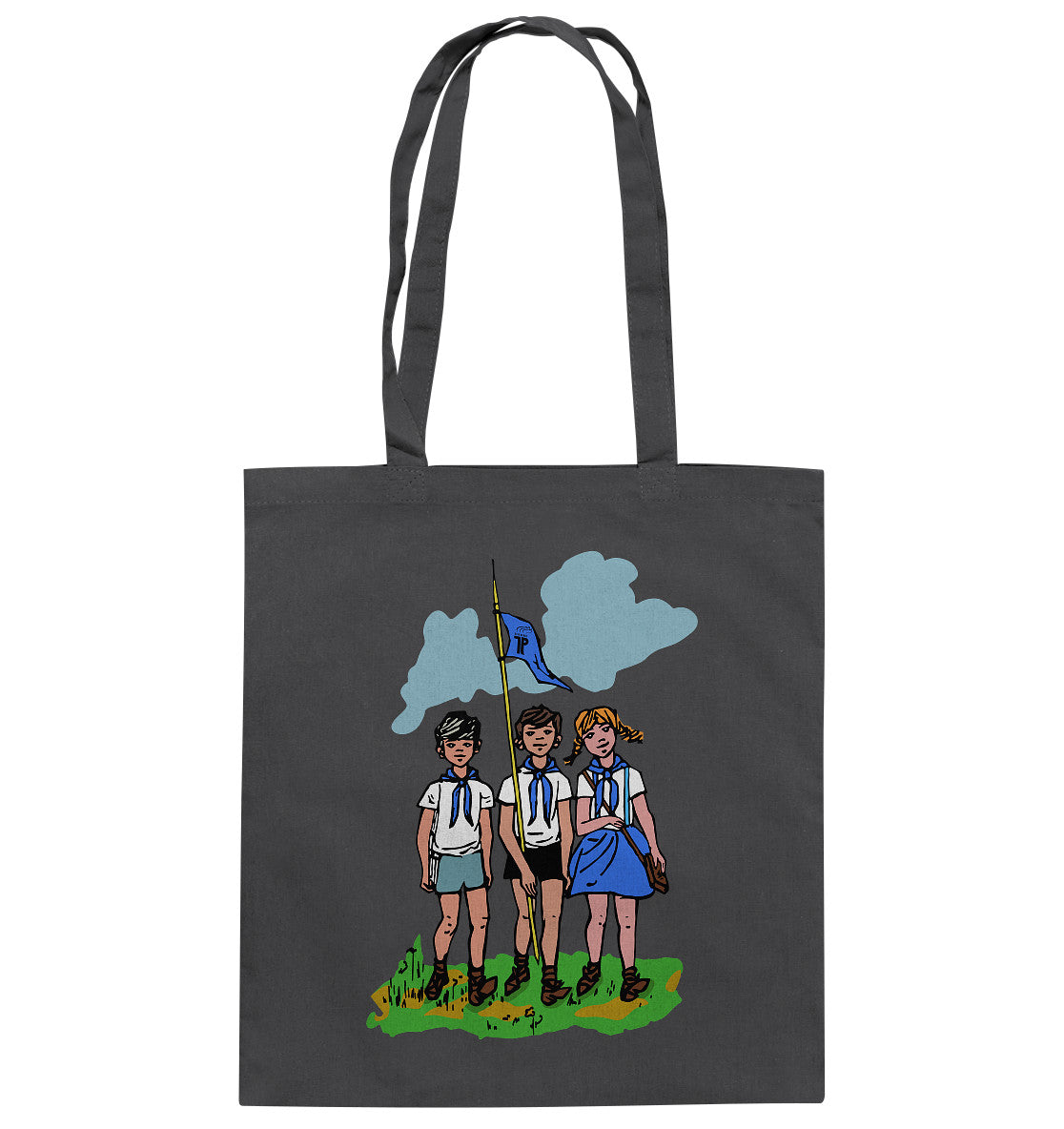 DDR Ostalgie Baumwolltasche • JUNGE PIONIERE - PIONIERAUSWEIS