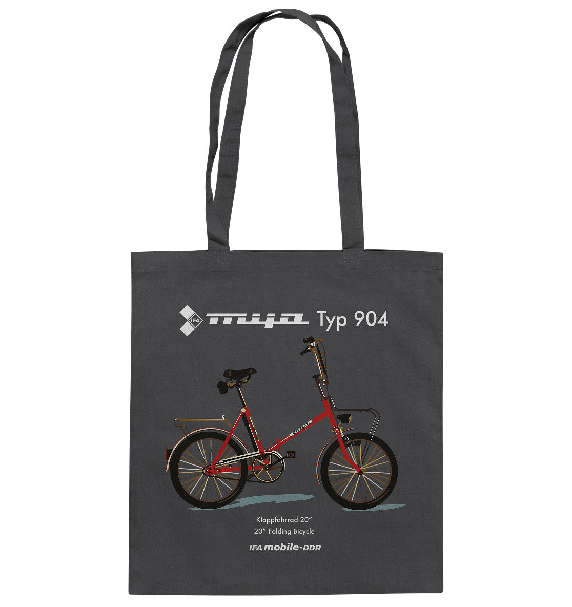 DDR Ostalgie Baumwolltasche • MIFA KLAPPRAD TYP 904 - ORIGINAL WERBUNG