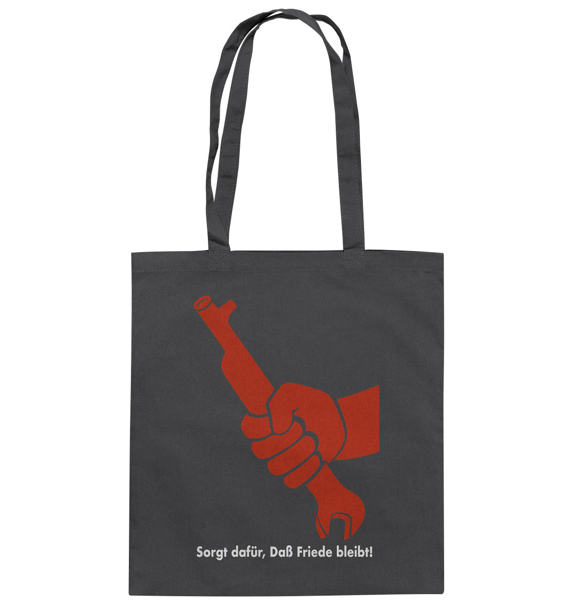 DDR Ostalgie Baumwolltasche • SORGT DAFÜR, DASS FRIEDE BLEIBT - DDR-PLAKAT 1982
