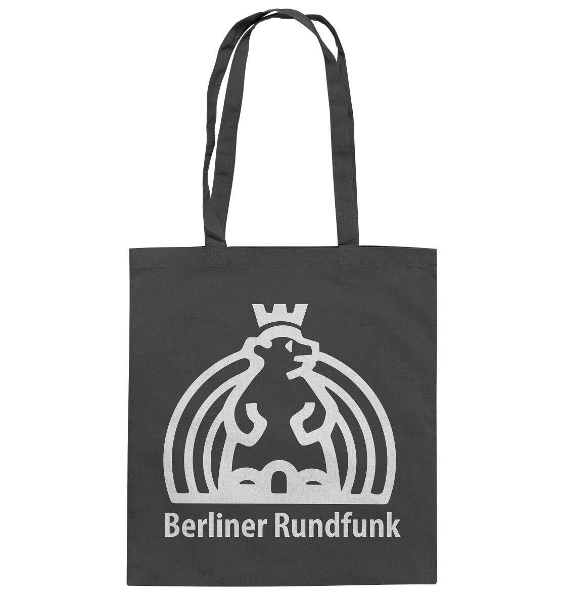DDR Ostalgie Baumwolltasche • BERLINER RUNDFUNK - dunkel