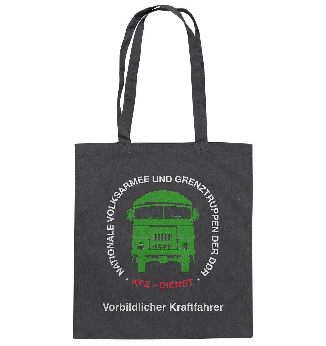 DDR Ostalgie Baumwolltasche • NVA - VORBILDLICHER KRAFTFAHRER