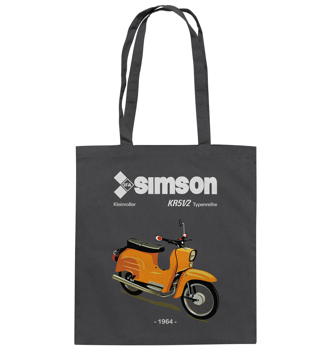 DDR Ostalgie Baumwolltasche • SIMSON SCHWALBE KR51-2 (ORIGINALPROSPEKT 1964)