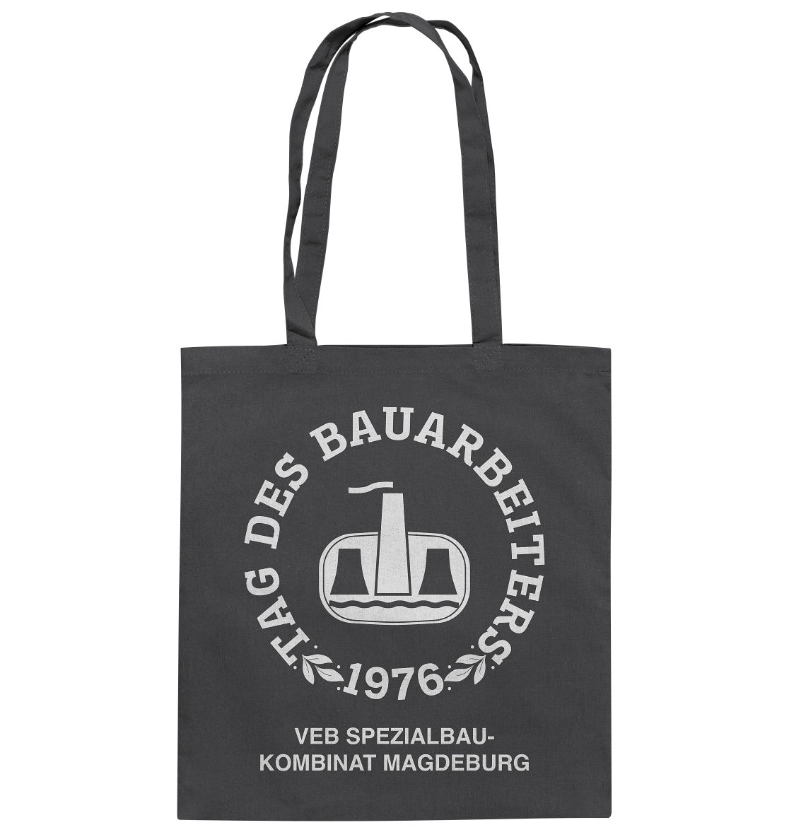 DDR Ostalgie Baumwolltasche • VEB SPEZIALBAUKOMBINAT MAGDEBURG