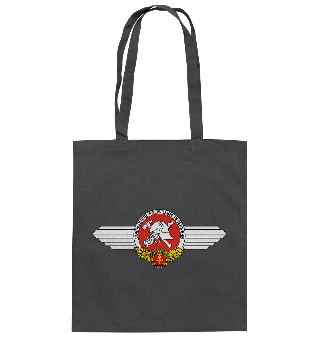 DDR Ostalgie Baumwolltasche • VORBILDLICHE FREIWILLIGE FEUERWEHR DER DDR