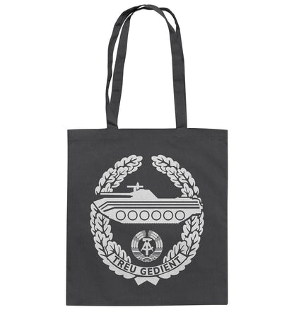 DDR Ostalgie Baumwolltasche • NVA-ORDEN - TREU GEDIENT - MOT. SCHÜTZENTRUPPEN