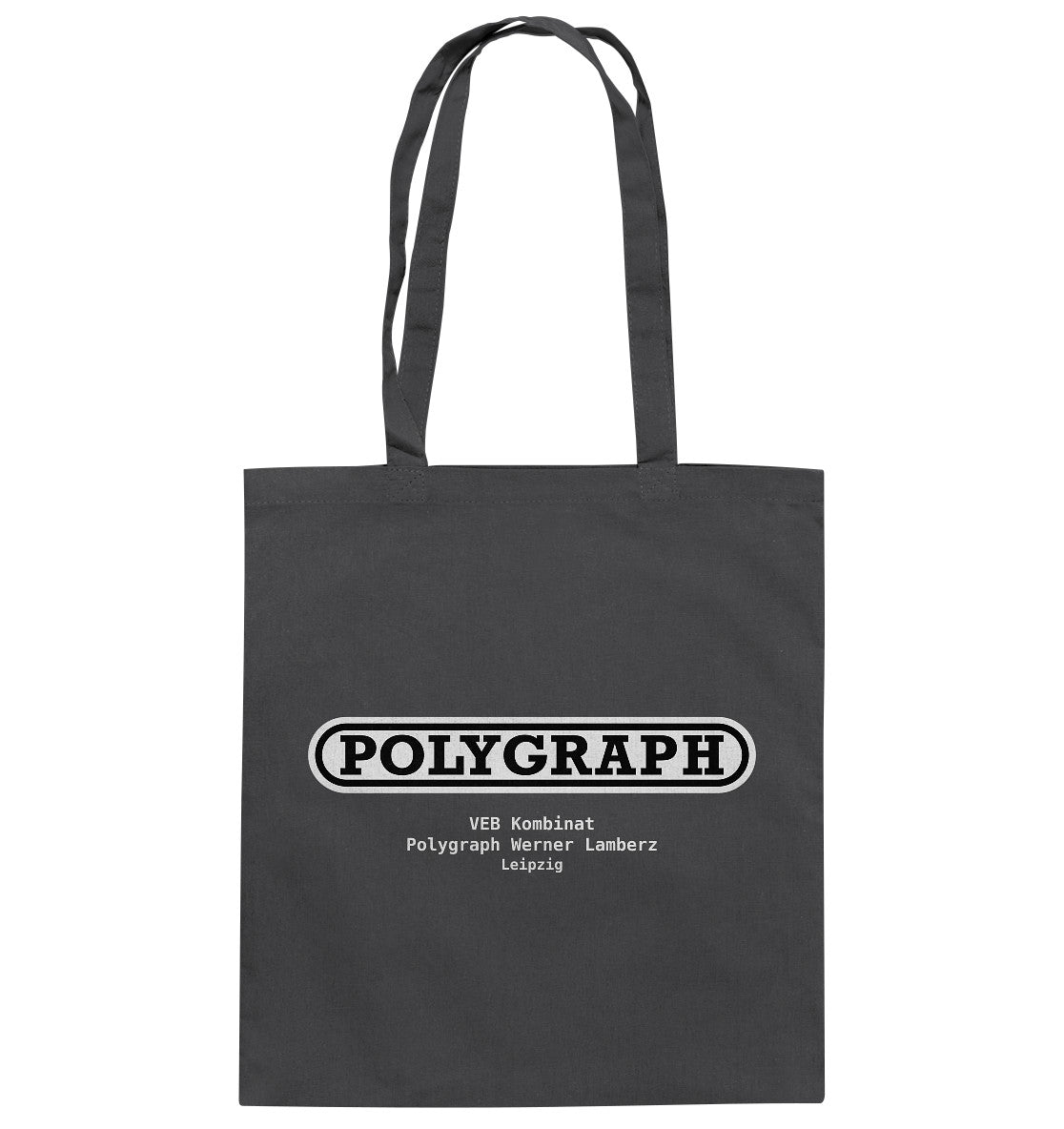 DDR Ostalgie Baumwolltasche • VEB POLYGRPH WERNER LAMBERZ LEIPZIG