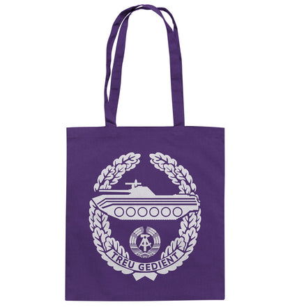 DDR Ostalgie Baumwolltasche • NVA-ORDEN - TREU GEDIENT - MOT. SCHÜTZENTRUPPEN