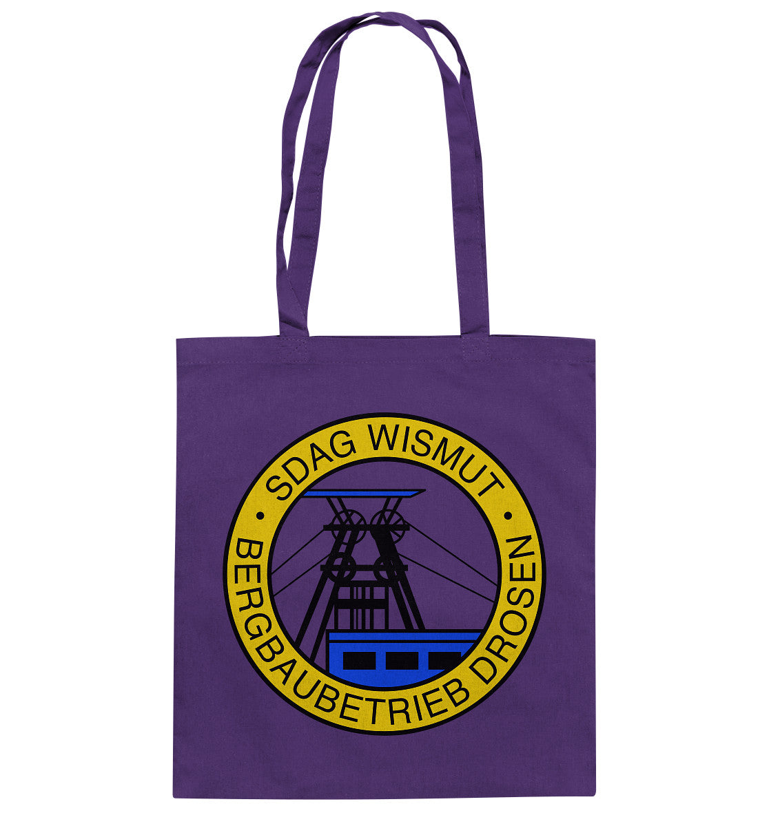 DDR Ostalgie Baumwolltasche • SDAG WISMUT - DROSEN