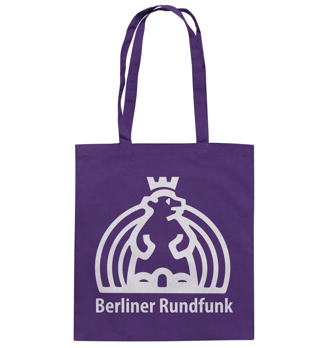 DDR Ostalgie Baumwolltasche • BERLINER RUNDFUNK - dunkel