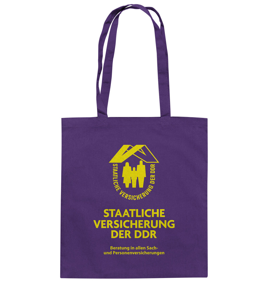 DDR Ostalgie Baumwolltasche • STAATLICHE VERSICHERUNG DER DDR