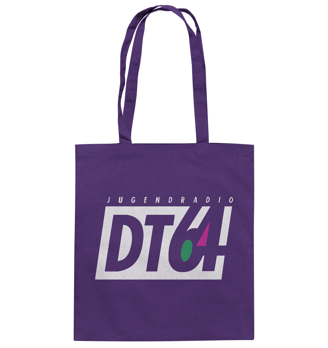 DDR Ostalgie Baumwolltasche •  DT64 JUGENDRADIO - DUNKEL