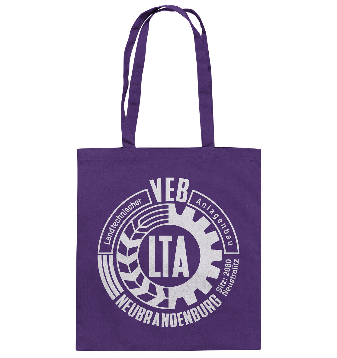 DDR Ostalgie Baumwolltasche • VEB LANDTECHNISCHER ANLAGENBAU NEUBRANDENBURG