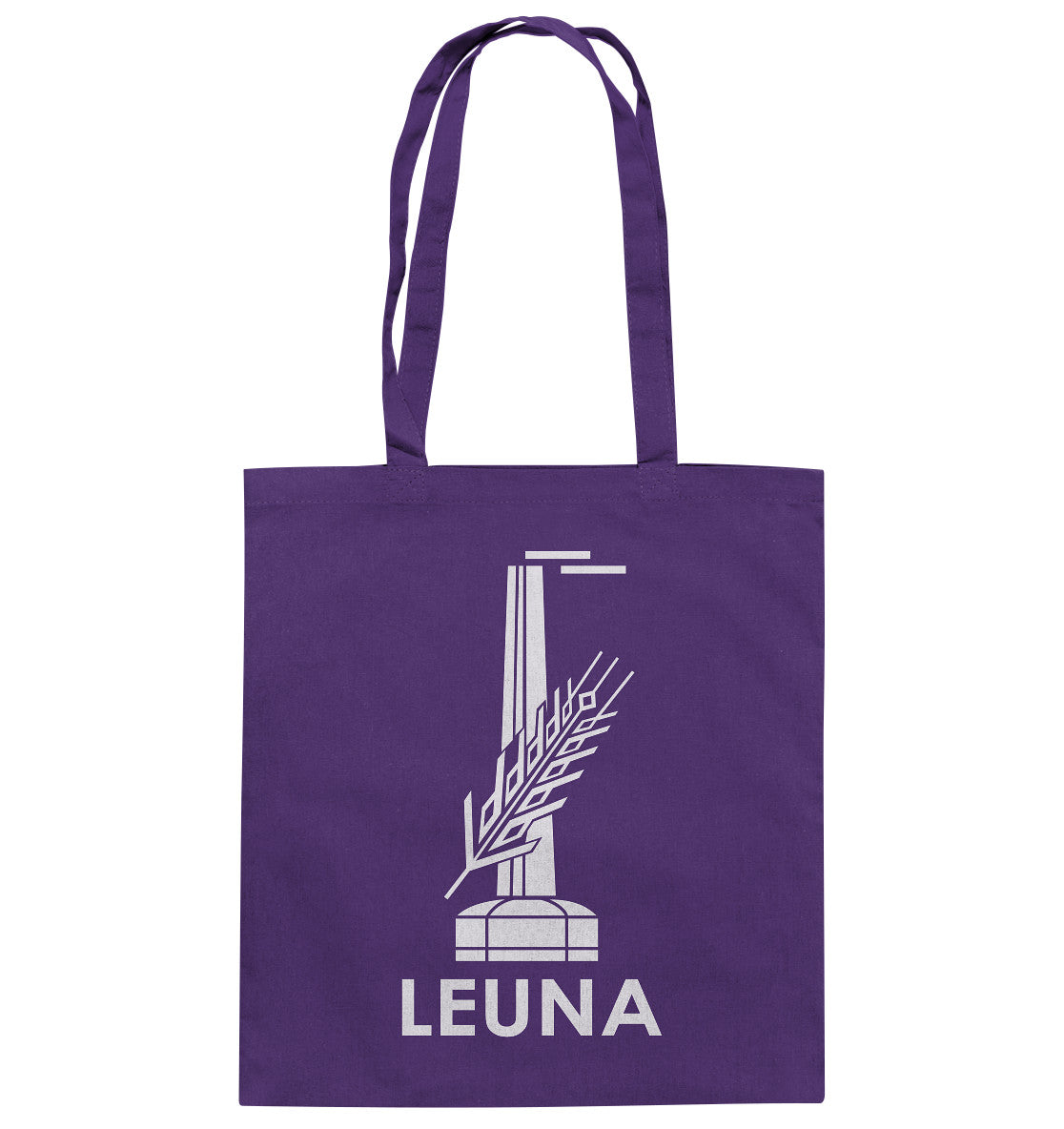 DDR Ostalgie Baumwolltasche • LEUNA WERKE HALLE