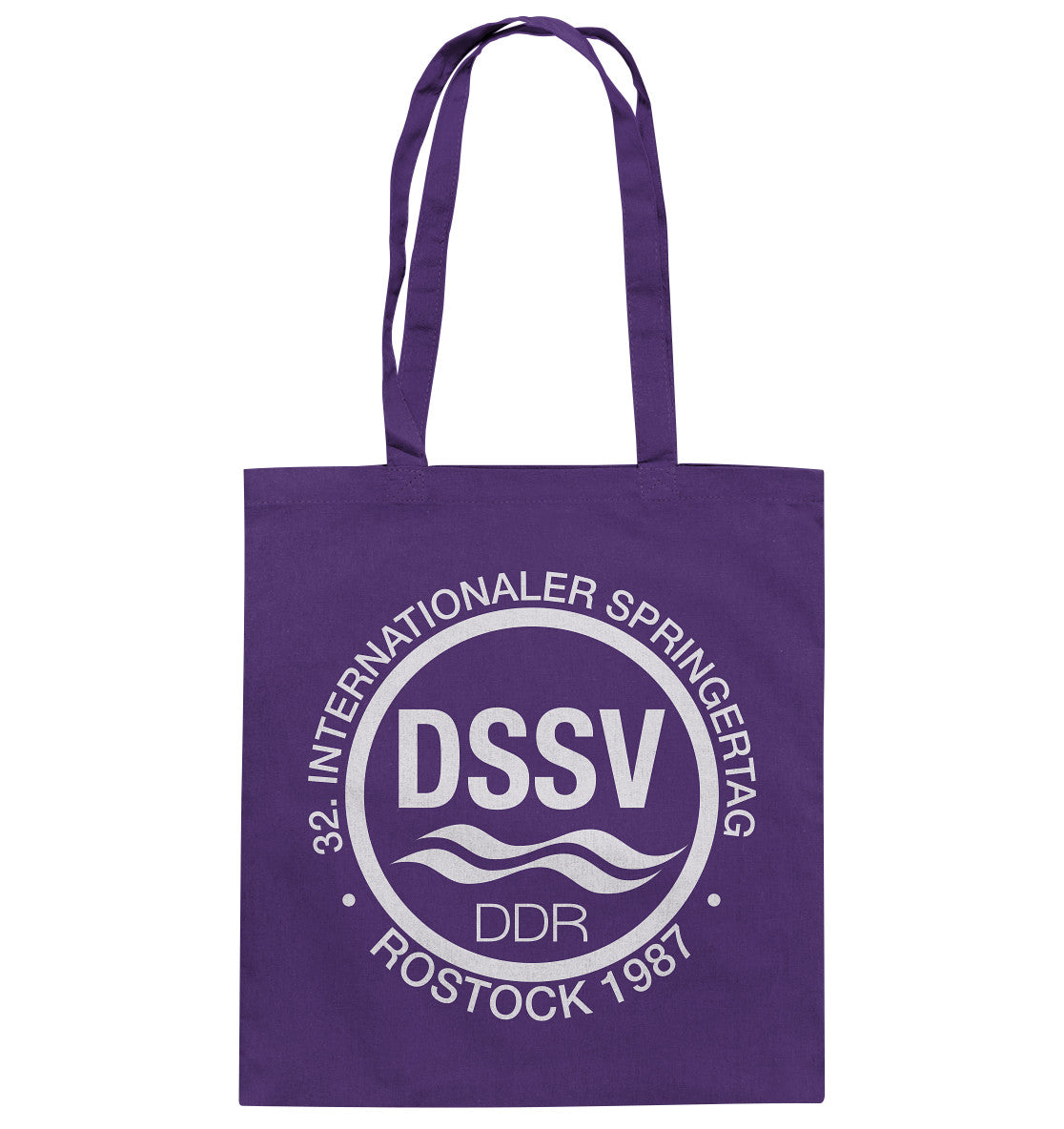 DDR Ostalgie Baumwolltasche • INTERNATIONALER SPRINGERTAG - ROSTOCK 1987