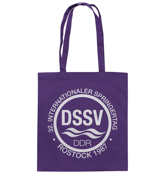 DDR Ostalgie Baumwolltasche • INTERNATIONALER SPRINGERTAG - ROSTOCK 1987