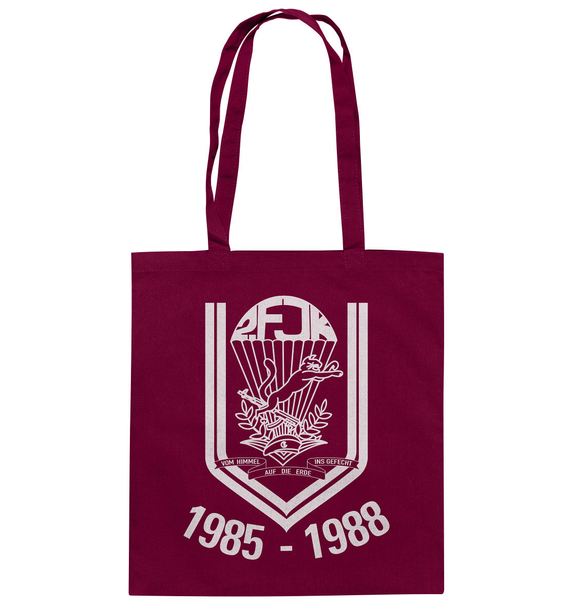 DDR Ostalgie Baumwolltasche • 2. FJK DDR NVA FALLSCHIRMJÄGER
