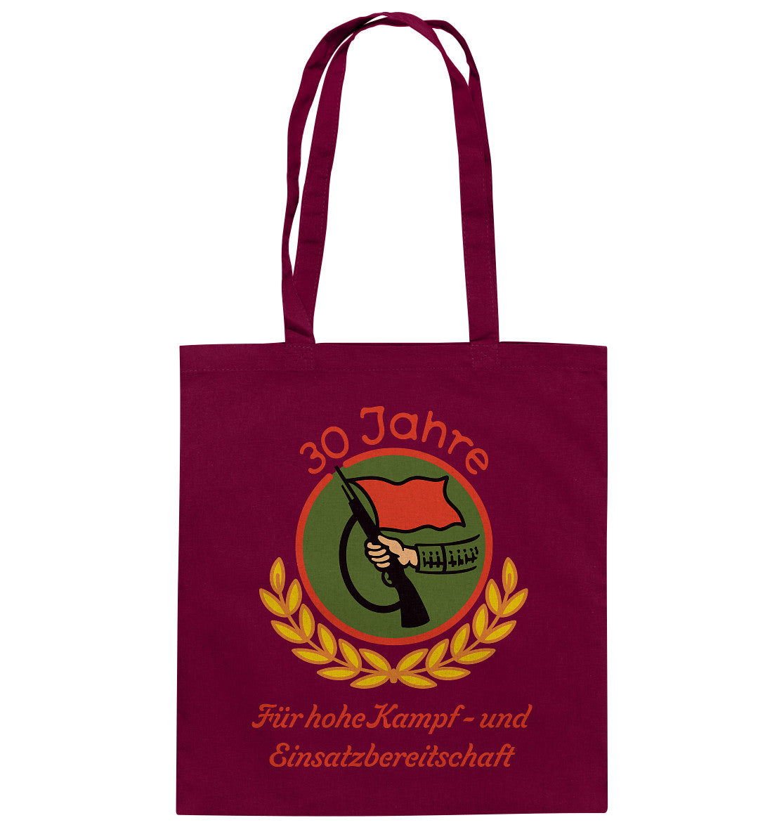 DDR Ostalgie Baumwolltasche •  30 JAHRE KAMPFGRUPPEN
