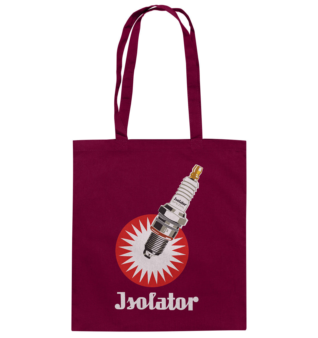 DDR Ostalgie Baumwolltasche • ISOLATOR ZÜNDKERZE