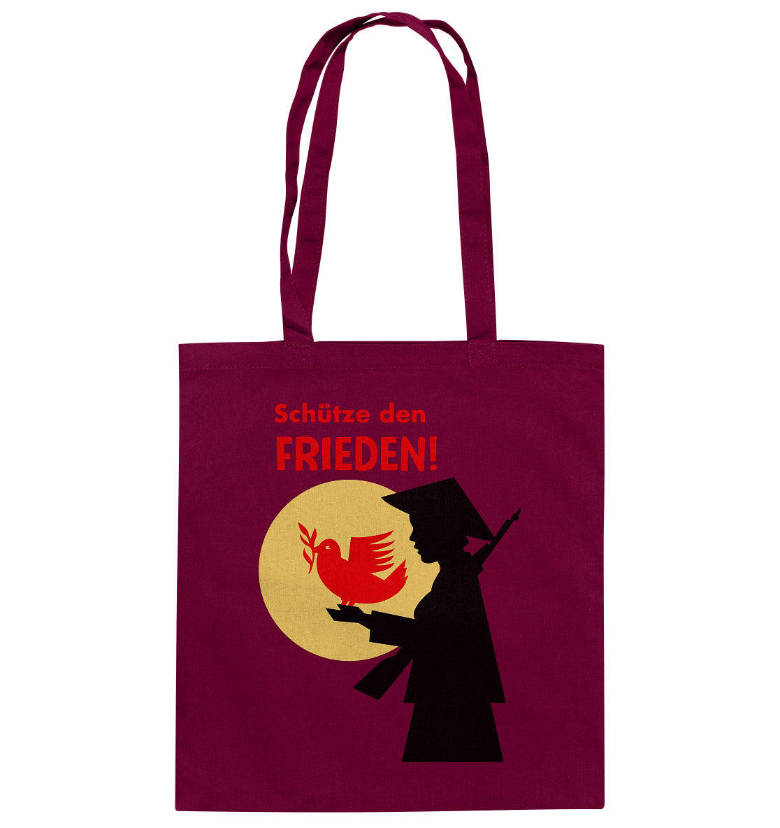 DDR Ostalgie Baumwolltasche • SCHÜTZE DEN FRIEDEN! SOLIDARITÄT MIT VIETNAM