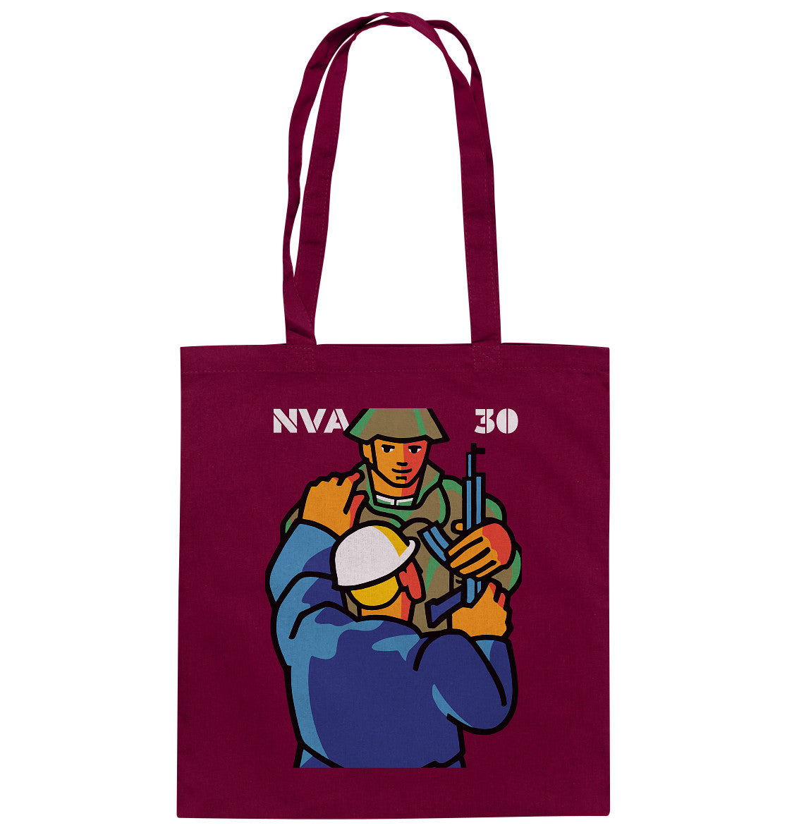 DDR Ostalgie Baumwolltasche • 30 JAHRE NVA