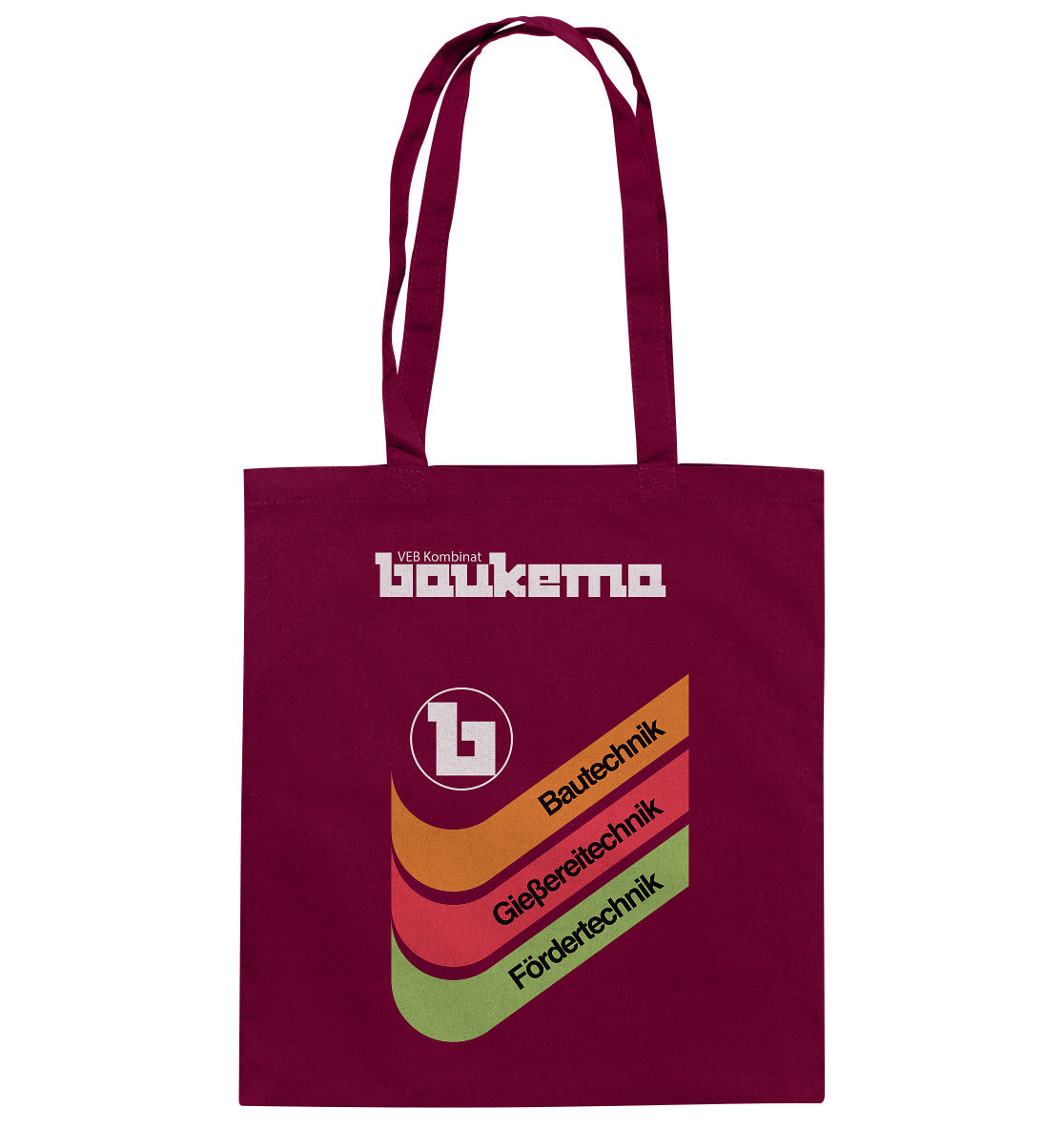 DDR Ostalgie Baumwolltasche • VEB KOMBINAT BAUKEMA
