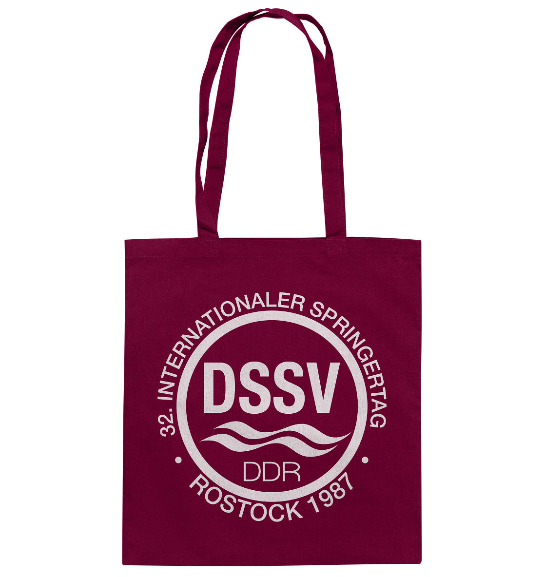 DDR Ostalgie Baumwolltasche • INTERNATIONALER SPRINGERTAG - ROSTOCK 1987
