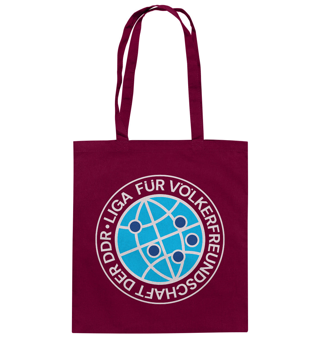 DDR Ostalgie Baumwolltasche • LIGA FÜR VÖLKERFREUNDSCHAFT DER DDR
