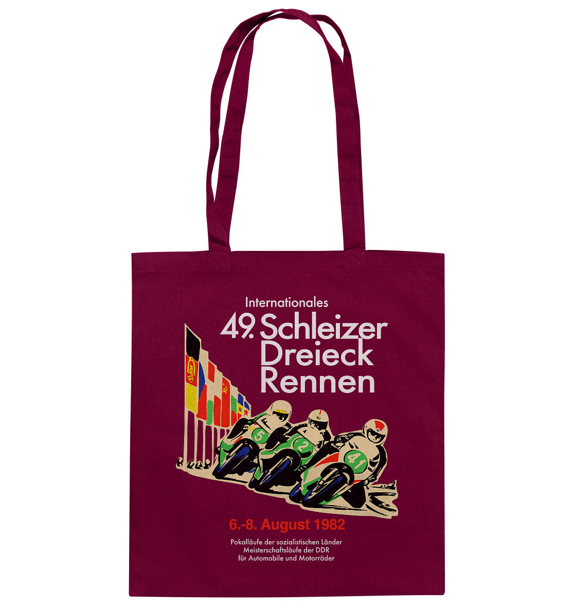 DDR Ostalgie Baumwolltasche • SCHLEIZER DREIECK-RENNEN DDR 1982