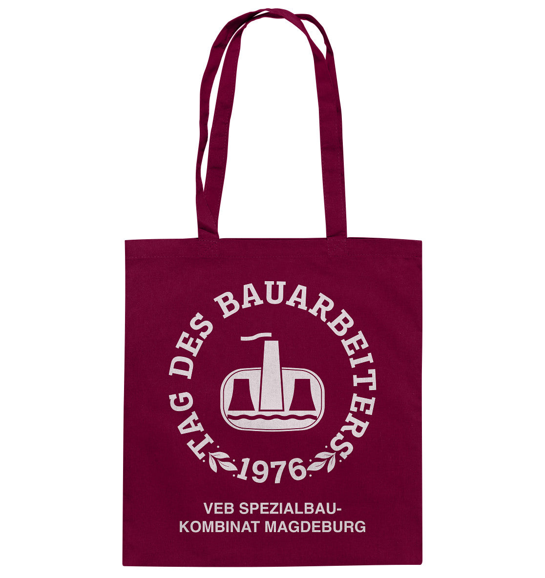 DDR Ostalgie Baumwolltasche • VEB SPEZIALBAUKOMBINAT MAGDEBURG
