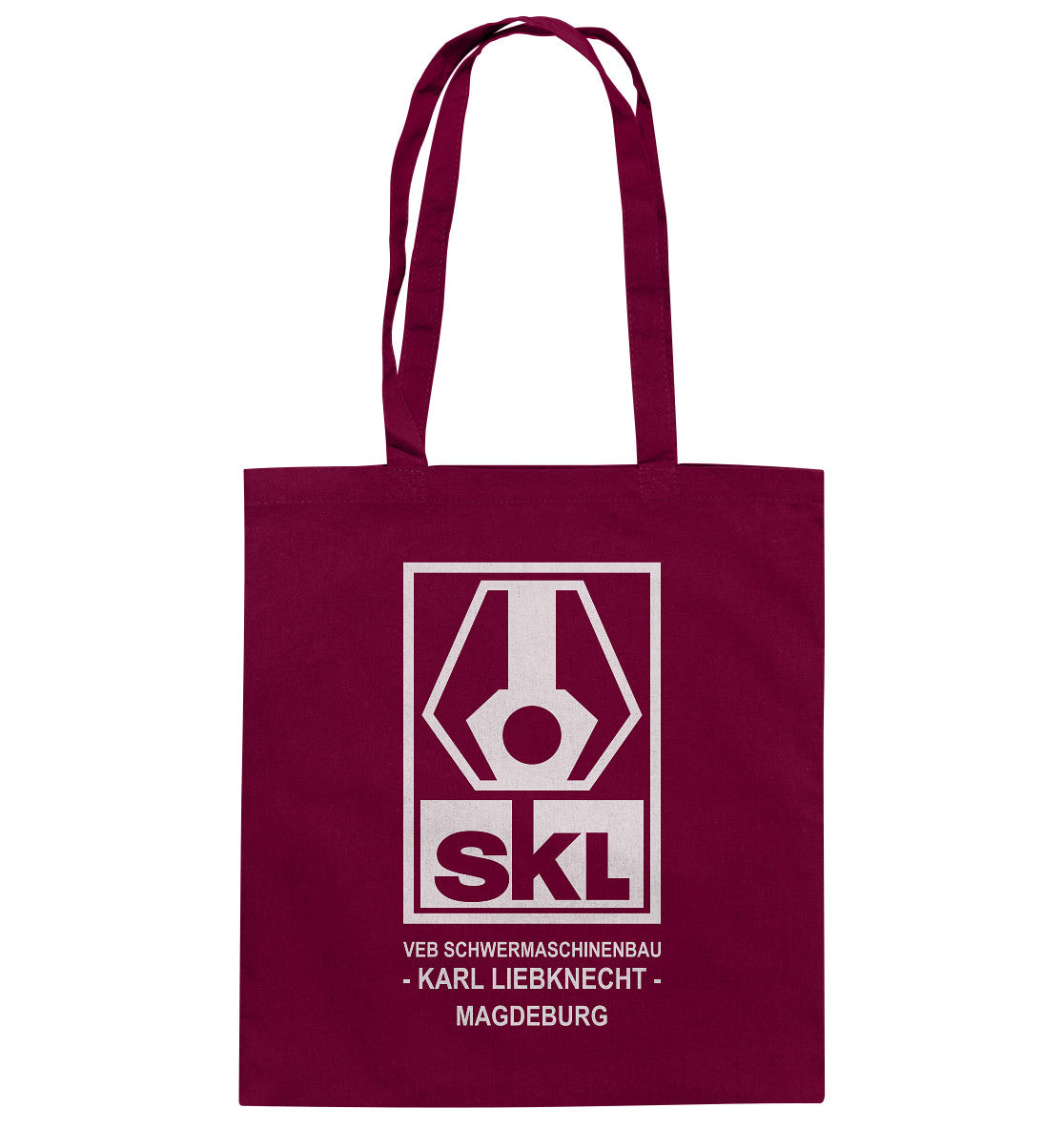 DDR Ostalgie Baumwolltasche • SKL KARL LIEBKNECHT MAGDEBURG