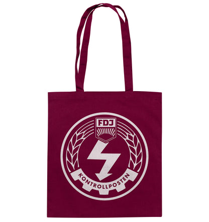 DDR Ostalgie Baumwolltasche • FDJ KONTROLLPOSTEN