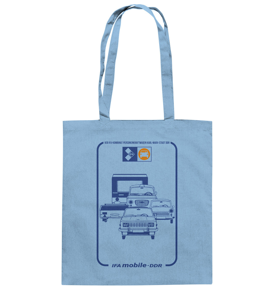 DDR Ostalgie Baumwolltasche • VEB IFA-KOMBINAT PKW KARL-MARX-STADT