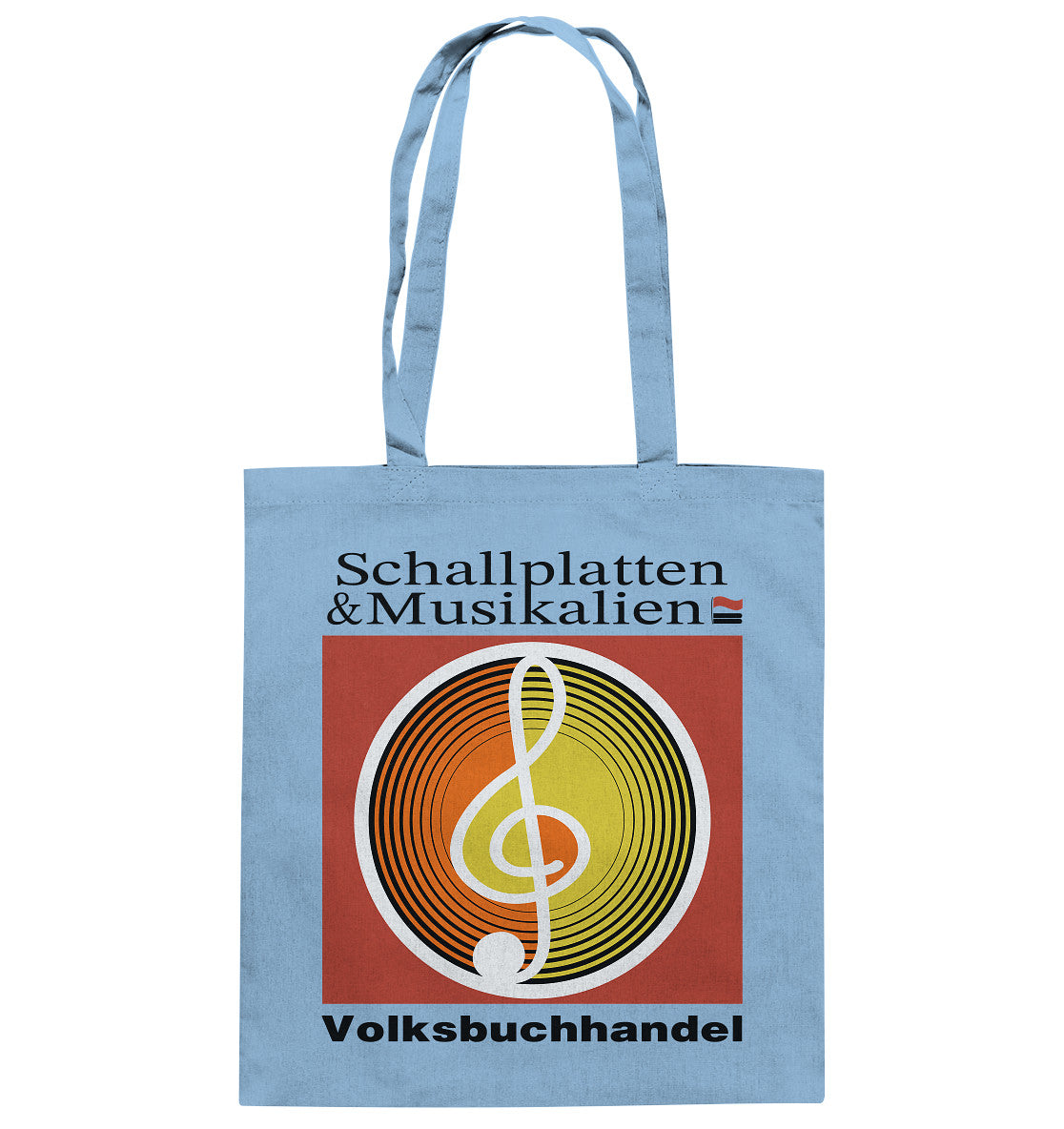 DDR Ostalgie Baumwolltasche • SCHALLPLATTEN VOLKSBUCHHANDEL
